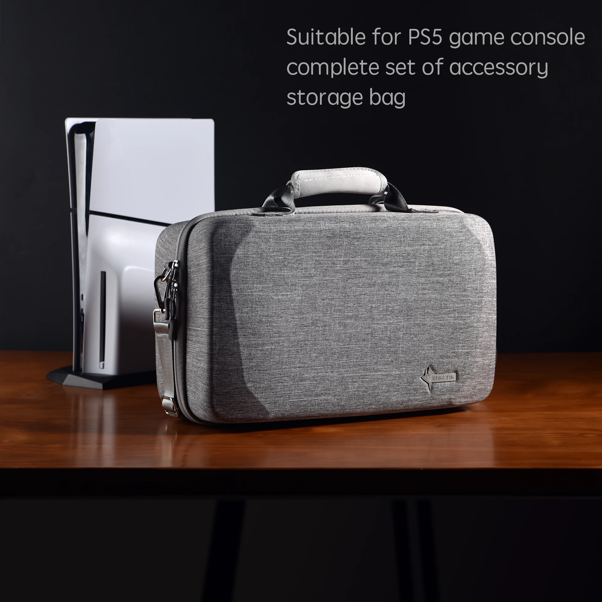 

Hard Shell Carrying Case Compatible with PS5, Protective Travel Bag Holds PlayStation 5 Console, Base and Other Accessories