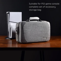 Hard Shell Carrying Case Compatible with PS5, Protective Travel Bag Holds PlayStation 5 Console,  Base and Other Accessories