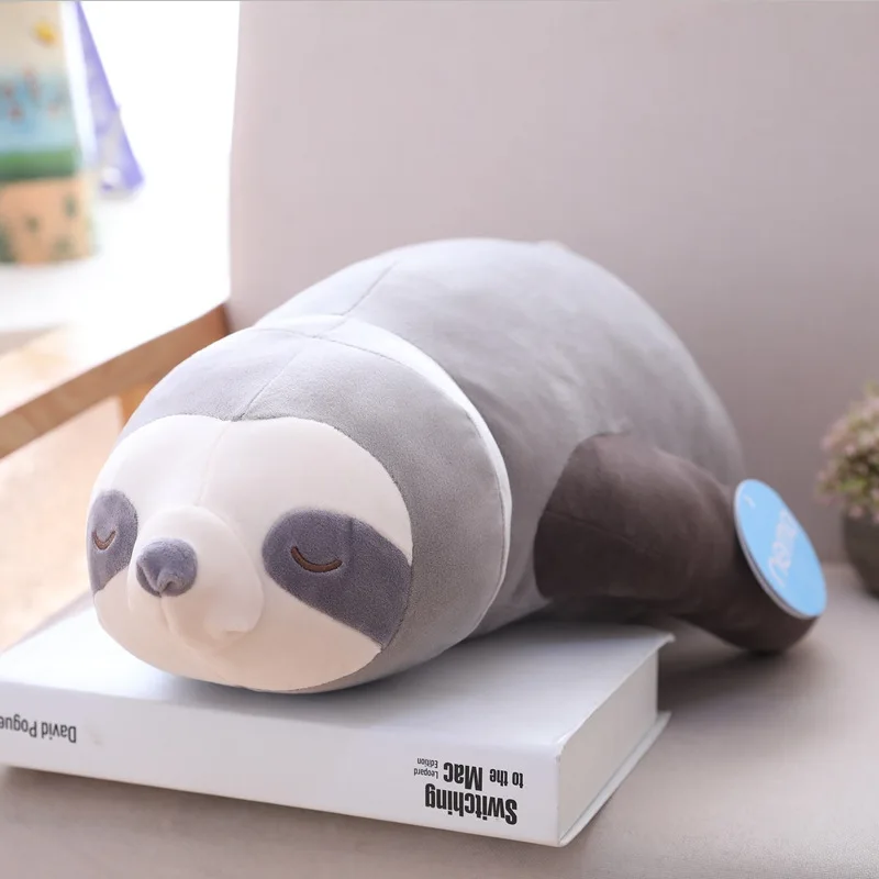 Creative Plush Toy Lying Sloth Soft Doll Cartoon Sloth New Toy Throw Pillow Birthday Gift w2116