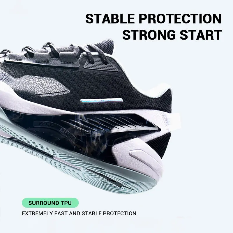 Xtep Spirit Strike Basketball Shoes For Men 2024 Autumn Strong Wrapping Sports Shoes Basketball Combat Sneakers 876319120005