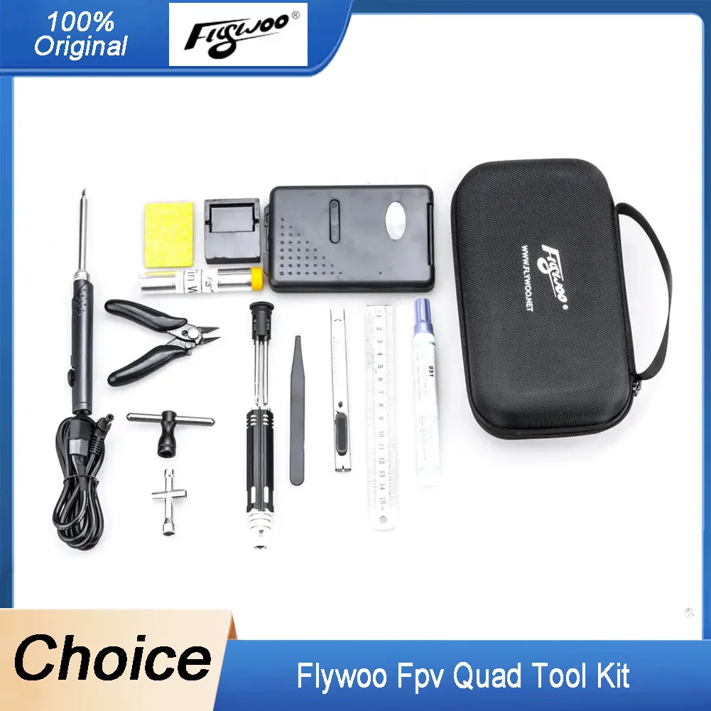 

Flywoo FPV Drone Tool Kit - Multimeter, Solder Iron & Tool Bag
