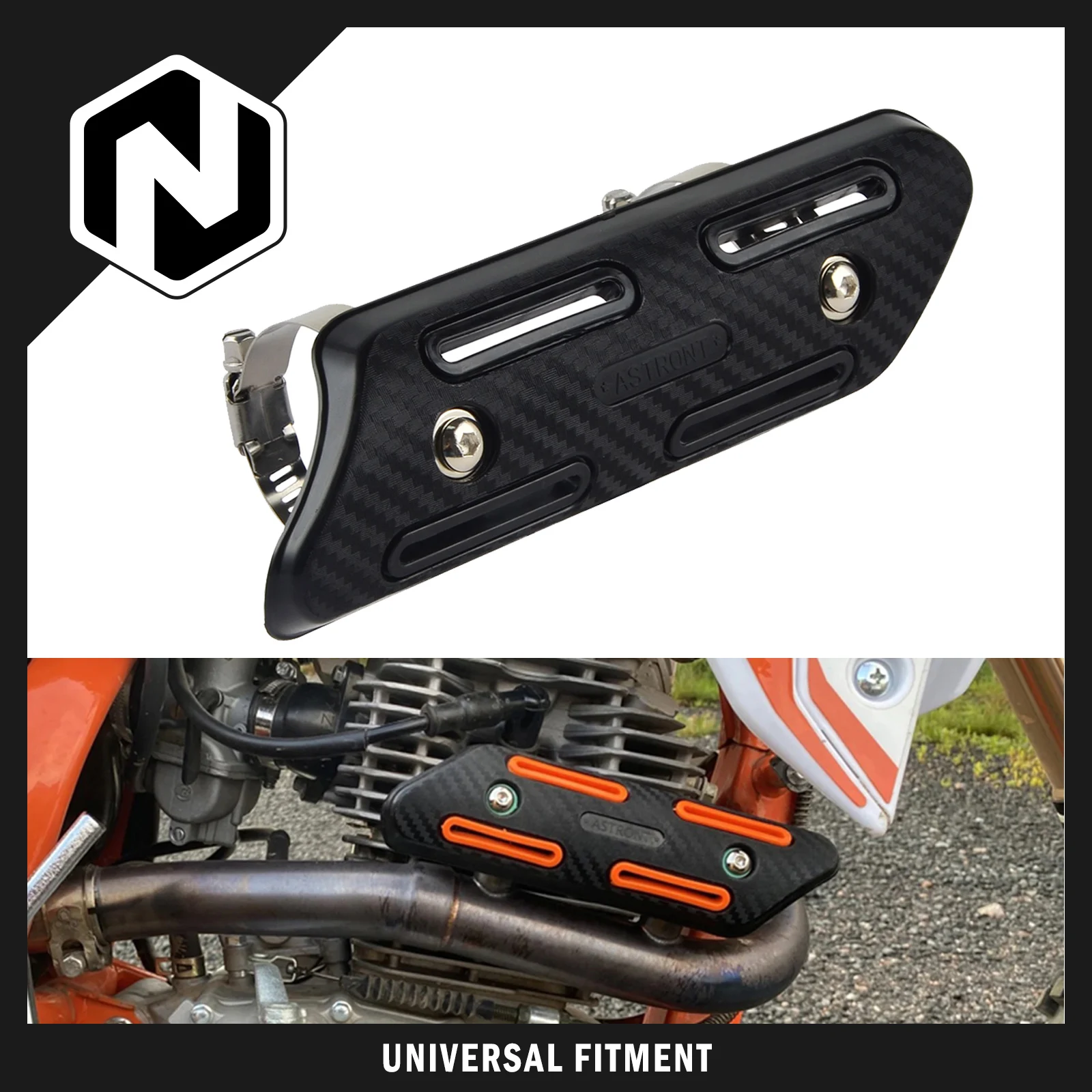 Protector térmico de escape para motocicleta Kawasaki KX250F KX450F para Suzuki DRZ400 DR-Z 450 RMZ250 RMZ450 RMX 250 450