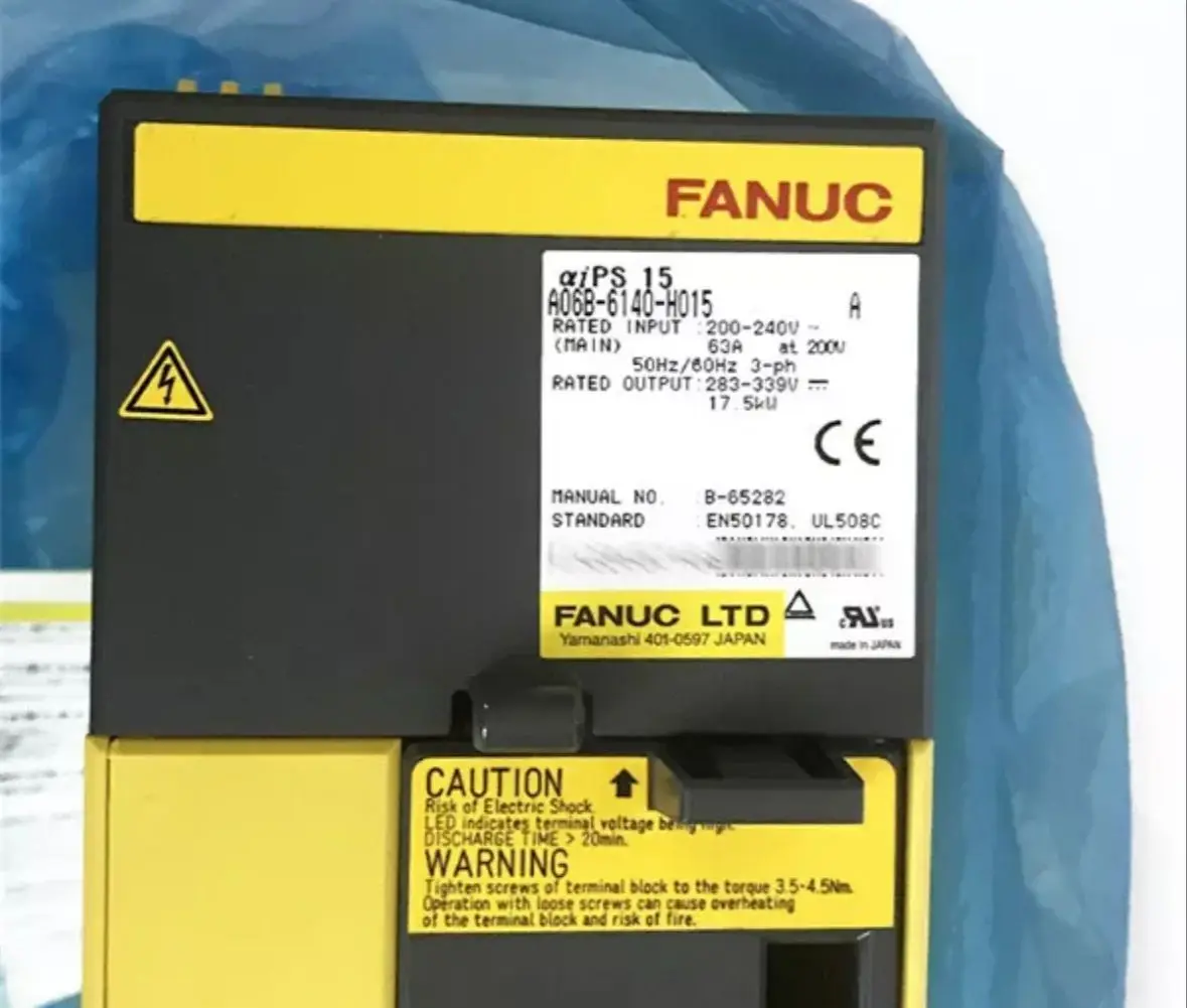 Novo servo motorista Fanuc, em estoque, navio rápido, A06B-6140-H015