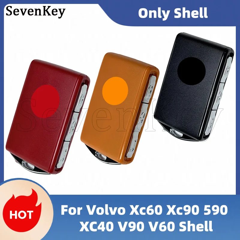 Seven YGOHUF8423 4 Button Colorful Keyless Smart Remote Key Shell 433MHz 8A Chip For Volvo XC60 XC90 S90 XC40 V90 V60 2016-2020