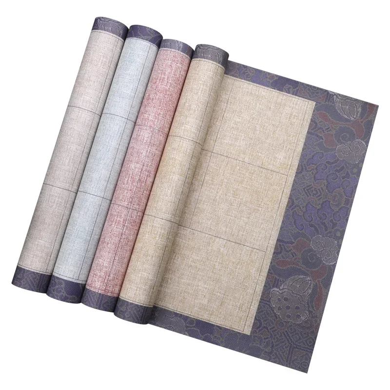 Vintage Griding Rice Paper Regular Script Calligraphy Works Half Ripe Xuan Paper Beginners Brush Calligraphy Practice Xuan Paper