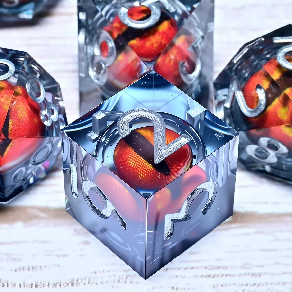 

Набор из 7 предметов, кубики из смолы DND для Dungeons And Dragons DND 5e, ролевая игра, настольная игра, настольные ролевые игральные кости, подарок на день рождения