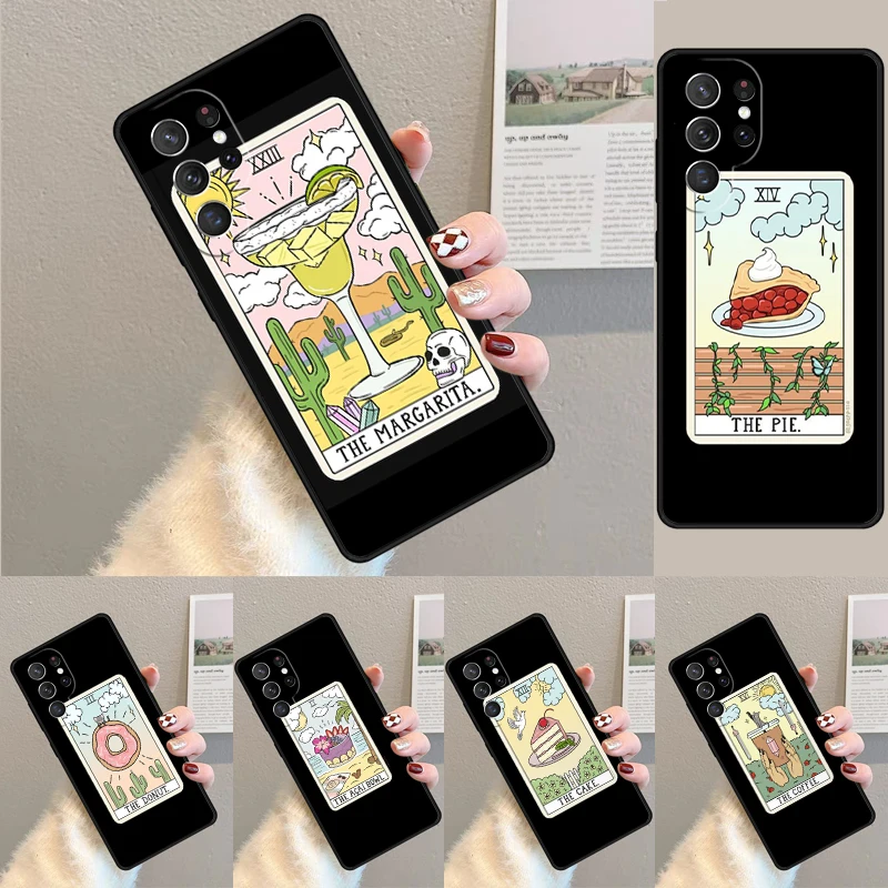 Ästhetische Kunst Pizza Kaffee Individuelles Handyhülle für Samsung Galaxy Note 10 Pro S26 Ultra S23 S24 FE S25 S21 S22 PLUS Hülle