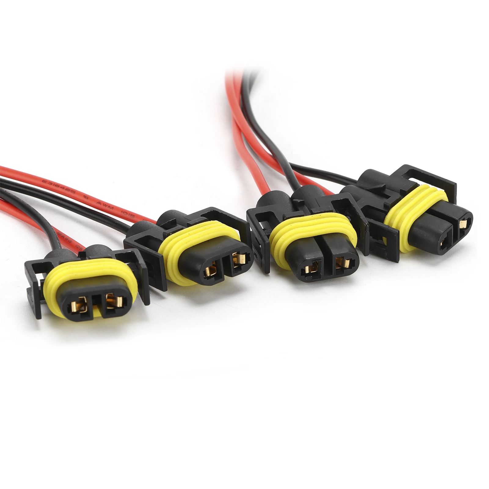H11/H8 2‑Way Splitter Wiring Harness Male to Female for Fog Lamp Headlight High Low Beam Dual Quad Projector