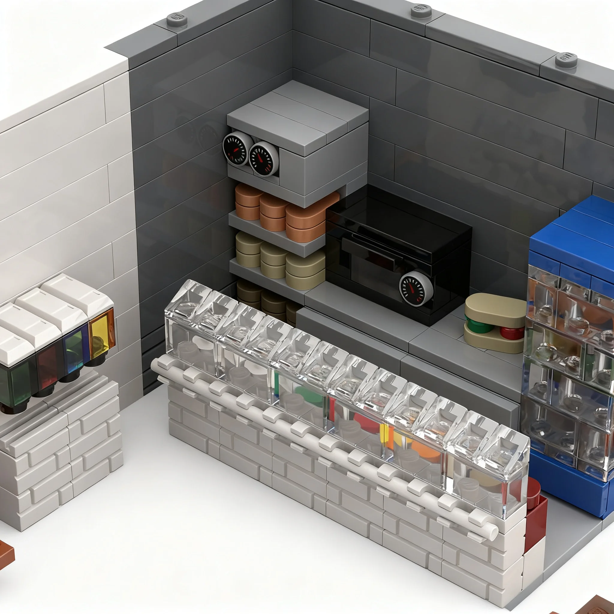 804pcs MOC Modular Buildings Deluxe Subway 2.0 Model Christmas Gift DIY Creative Collectible For Living Room Art