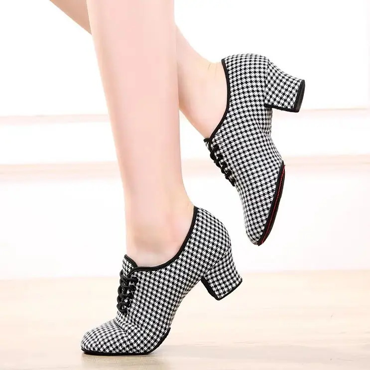 New Modern Dance Shoes Woman Soft Bottom National Standard Dating Tango Square Dance Women Shoe Female Sports Shoes