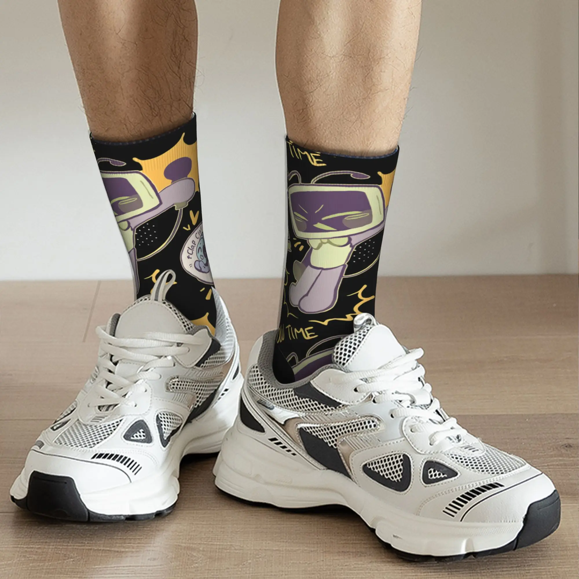 Dandys World Vee Astro ソックス男性女性ポリエステルカジュアルカトゥーンソックス原宿春夏秋冬ミドルチューブソックスギフト