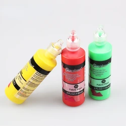 118ml/bottle 18colors Optional Acrylic Pigment Three-dimensional Children's Graffiti Hand Painting Textile Pigment