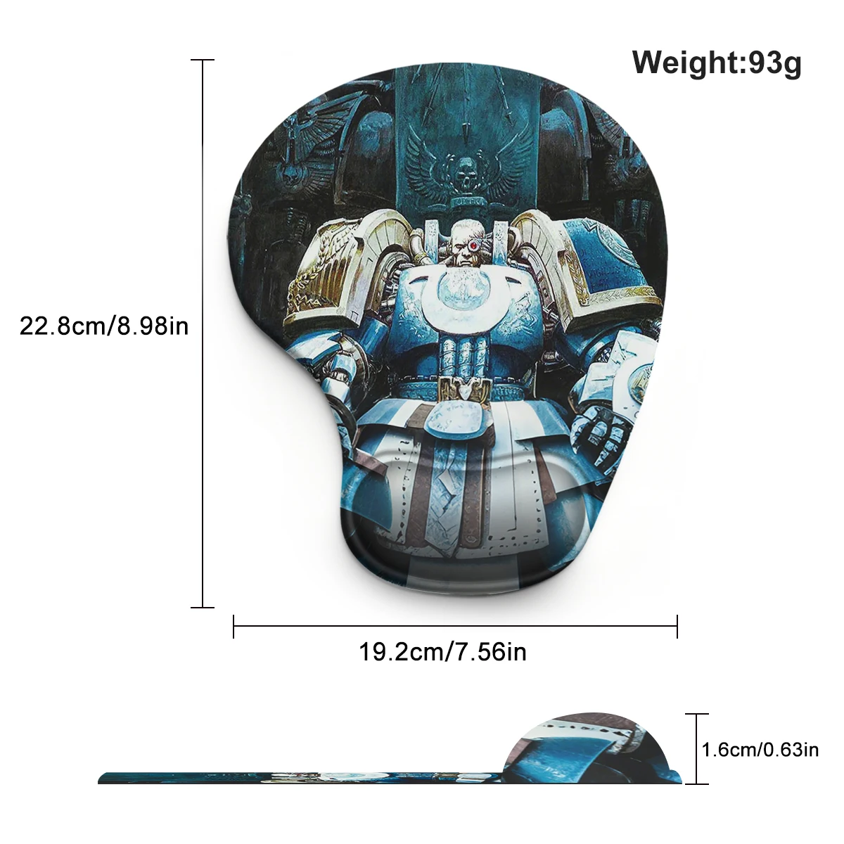 1pc Anime Villain Pattern Wrist Mouse Pad Ergonomic Soft Anti-Slip Wrist Rest Support Mat Computer Mouse Pad For Office  PC