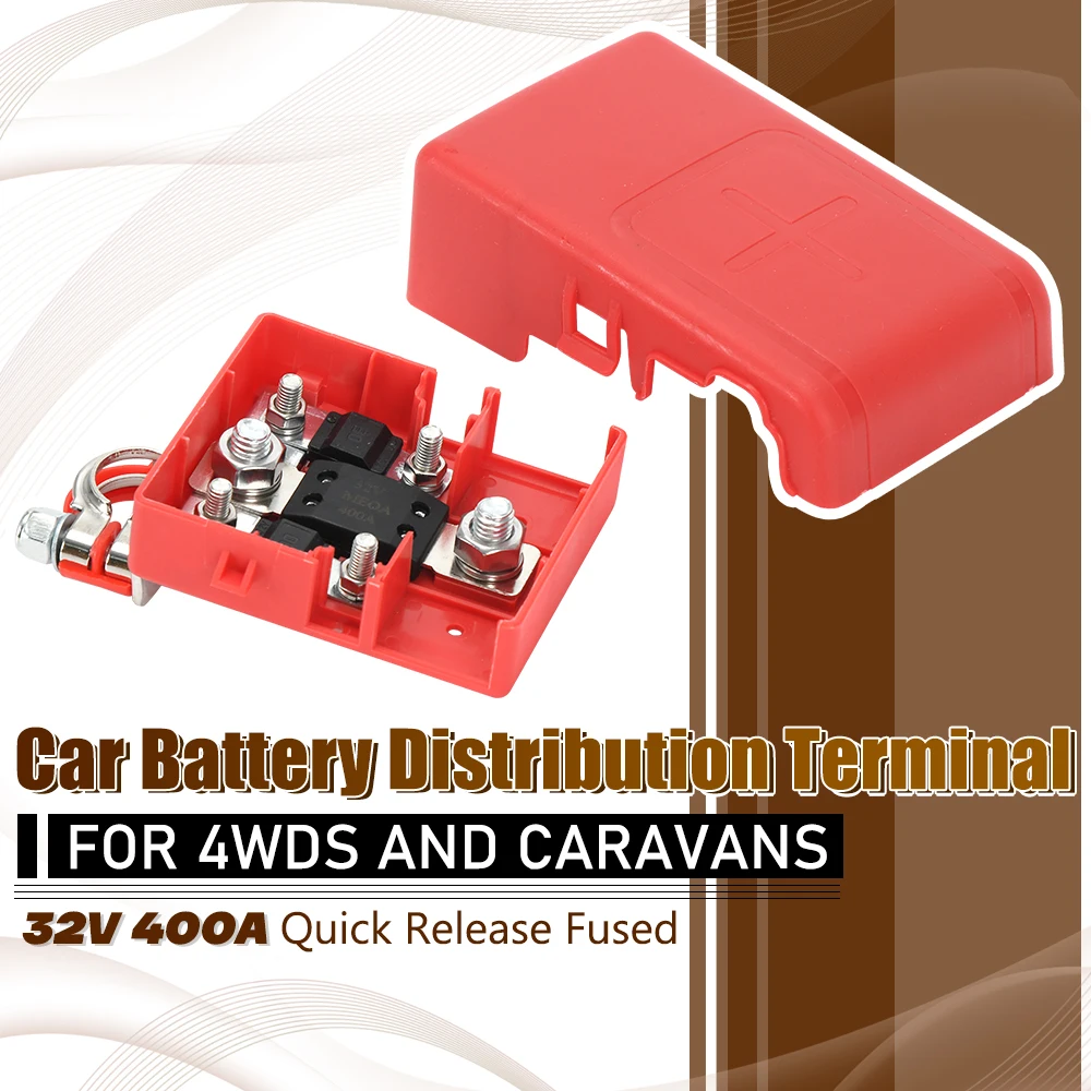

Разпределительный терминал автомобильного аккумулятора 32 В 400 А для 4WDs и караванов, кабели и разъемов для аккумуляторов электрооборудования
