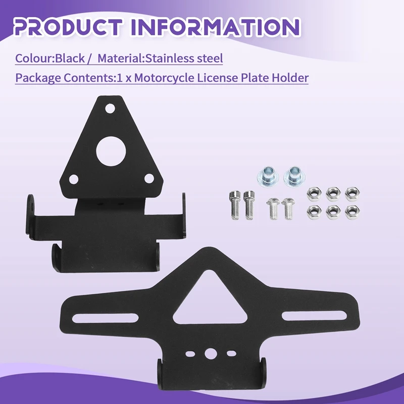 Motorcycle Accessories Rear Tail Tidy Fender Eliminator Kit License Plate Holder For Daytona 660 2024