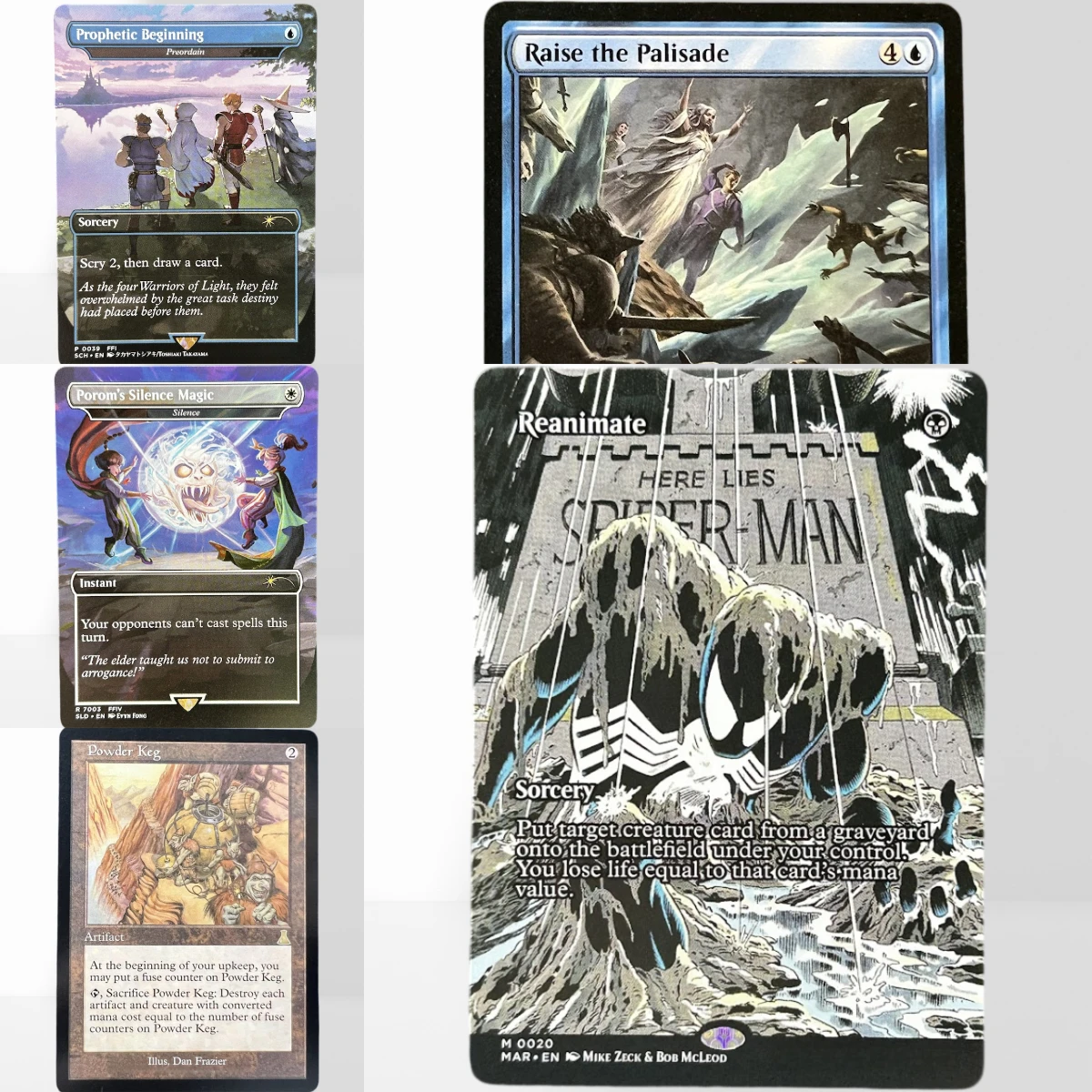 HOLO39-1-P-R TCG Proxy Mágico Powder Keg Psychic Frog Radiant Lotus Raugrin Triome Reflecting Pool German Black Core