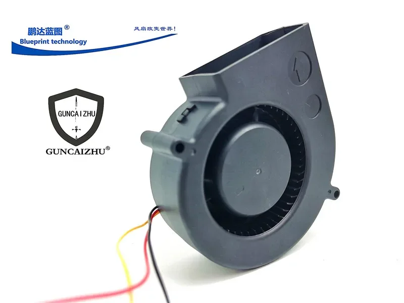 pa Guncaizhu 9733 9cm Turbine Blower Centrifugal Fan 24V Double Ball Bearing Cooling Fan