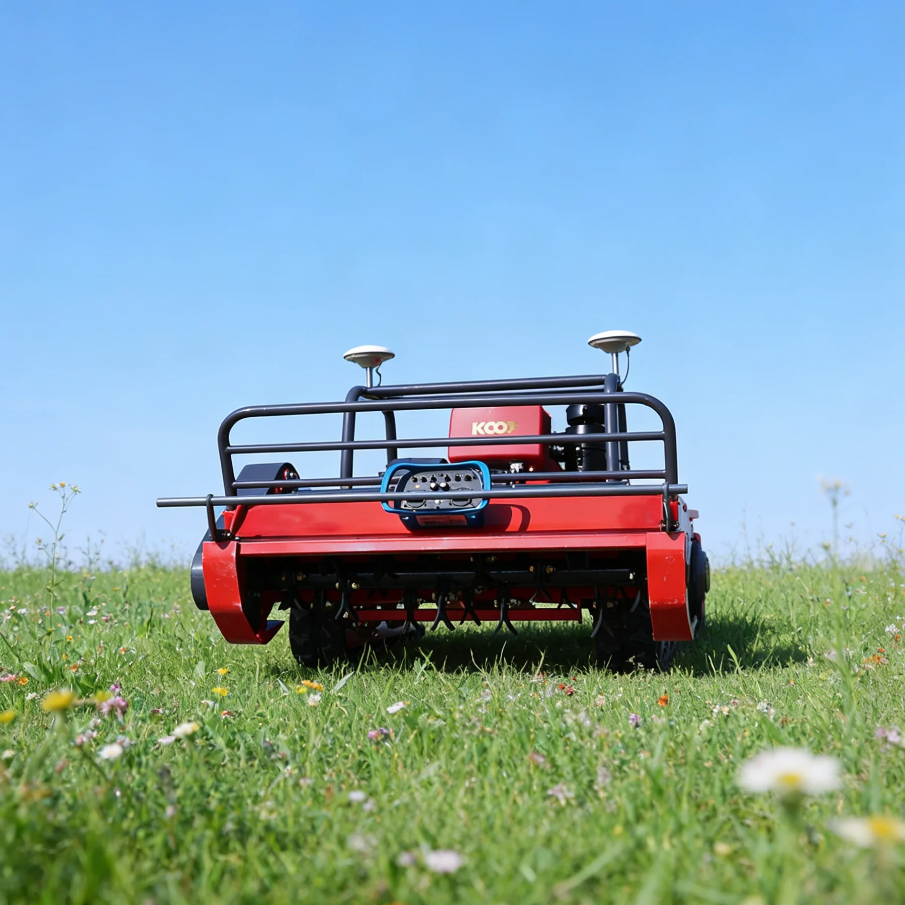 

Customized Industrial Grade Lawn Mower, Remote Control, Storage Rack, All-Terrain for Farm Maintenance flail mower