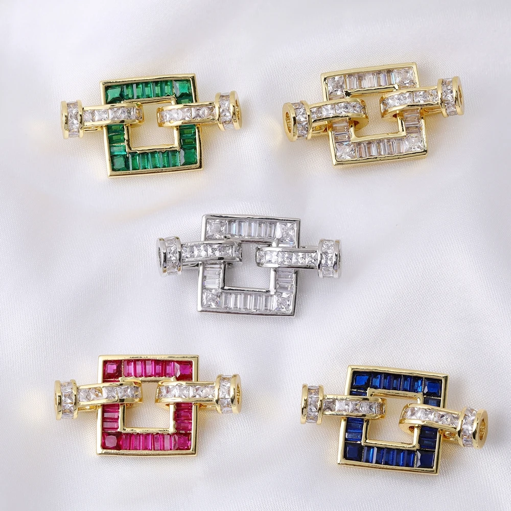 Juya DIY Luxus Natursteine Barock Perlen Schmuck Herstellung Komponenten cz Opal Stecker Verschluss Verschluss Verschluss Verschlüsse Lieferungen – Detail 20