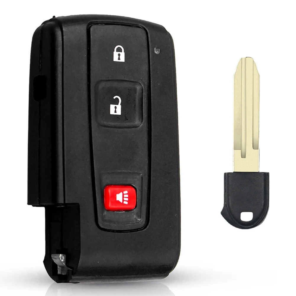 3 Knoppen Smart Remote Auto Key Shell Case Voor Toyota Prius 2004 2005 2006 2007 2008 2009 Corolla Verso Camry Key Cover