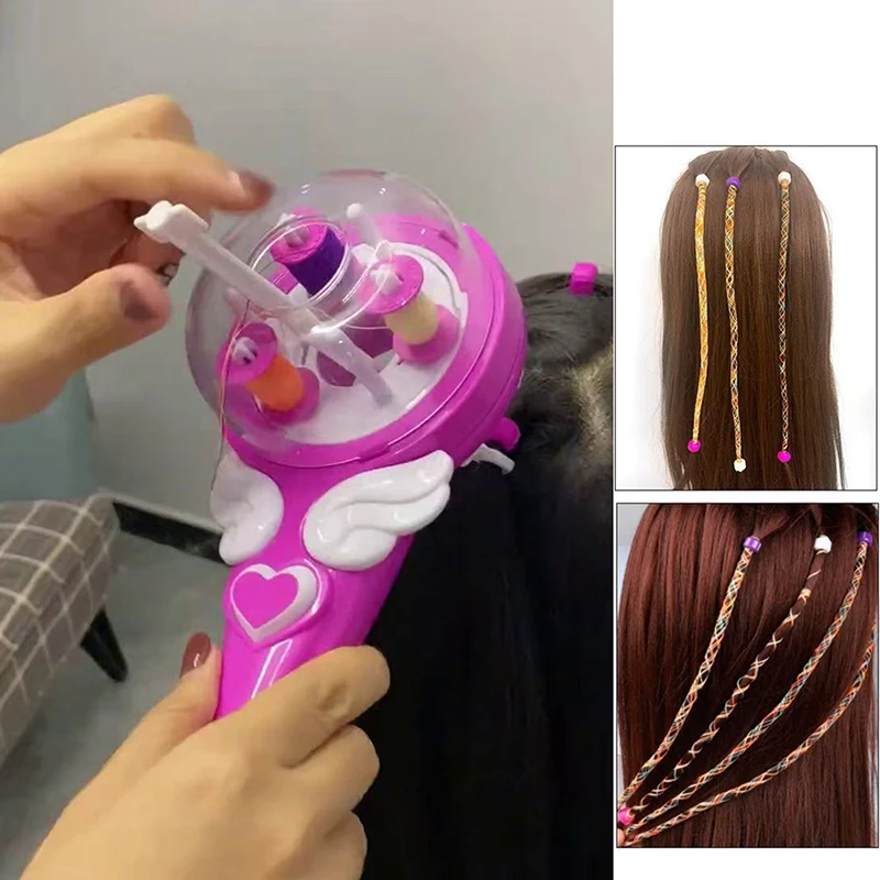 

Hair Supplies Hair Reel Hairstyle Machine Electric Automatic Braiding Machine Braided Accessory Tool Hair Rings Children's Gift