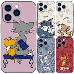 T-Tom And J-Jerry Case For Samsung Galaxy A55 A54 A53 A52S A35 A34 A33 A32 A25 A24 A23 A22 A15 A14 A13 A12 A73 A71 A70 A51 A50