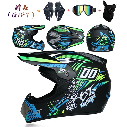 Imagen 2 del producto Seguridad de motocross casco motocross bicicleta cuesta abajo capacete ATV Cruz casco niño casco de la motocicleta