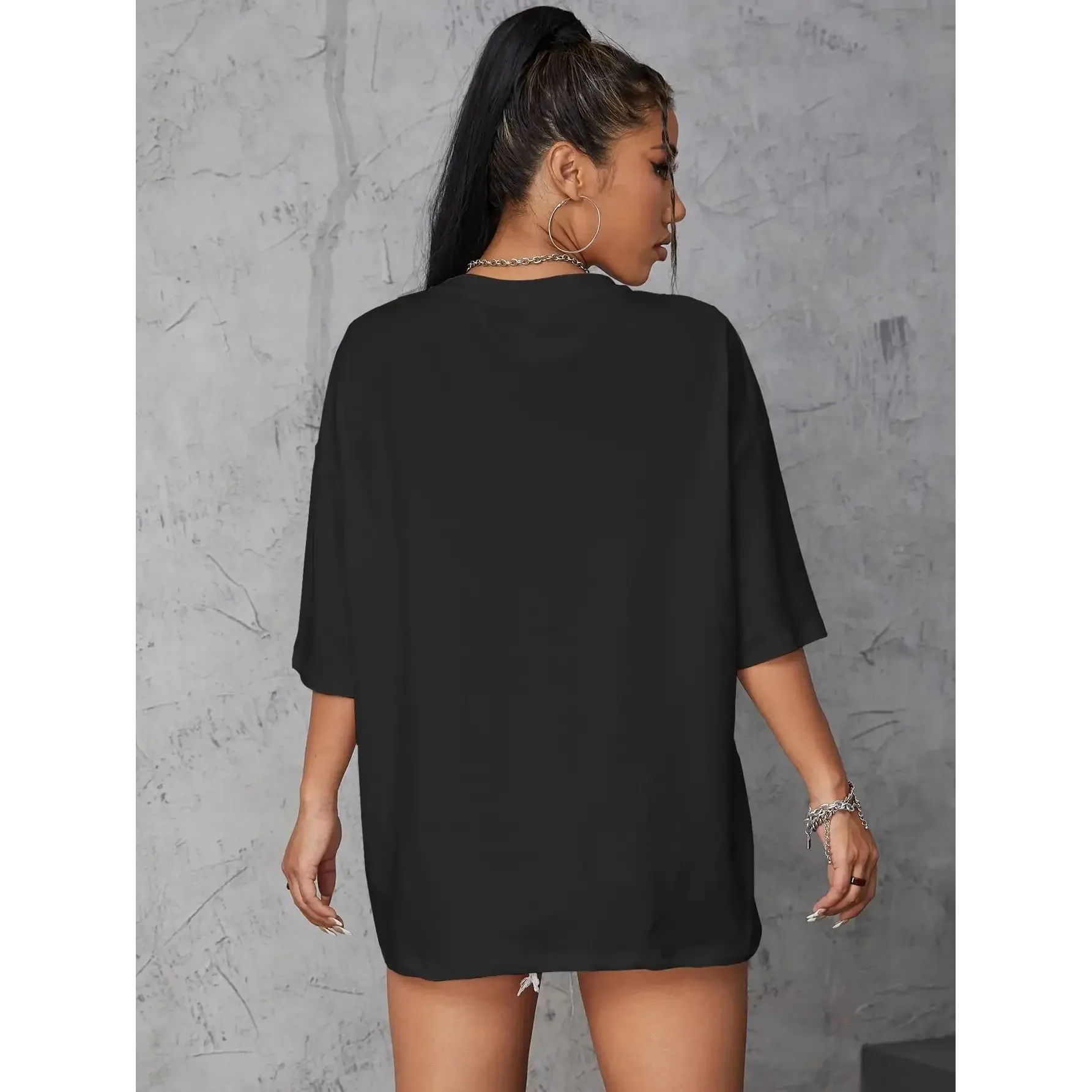 Women's Street Hip Hop T-irt Intense Feelings Comfortable Cotton Casual Fem Top Faionable Streetwear