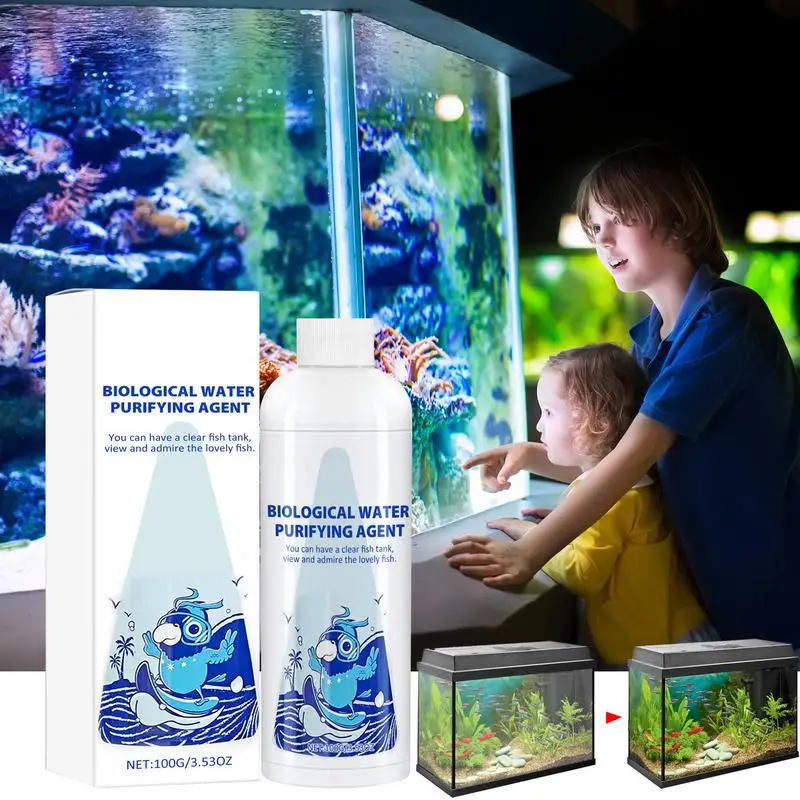 Moss Remover Powder Fish Tank Moss Removal Powder Algae Control Tool Portable Aquarium Algaecide Water Purifying Tool