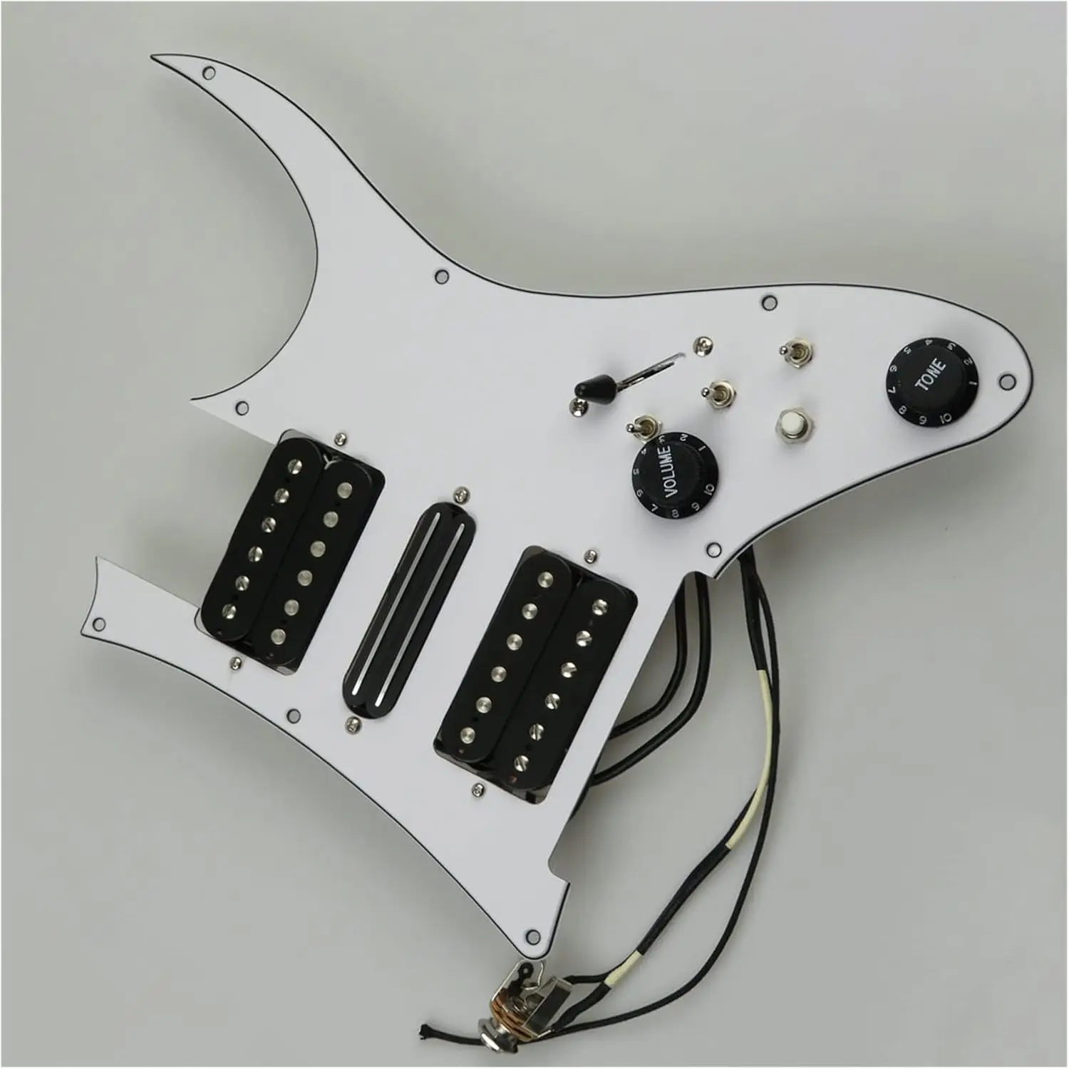 Guitar Prewired Loaded Pickguard Set,with Coil Splittin HSH Ainico 5 Humbucker Pickups Set for RG Guitars Replacement Parts