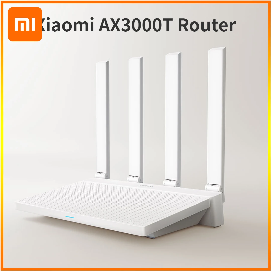 Xiaomi AX3000T Router Wifi 6 2.4GHz 5GHz 1.3GHz 160MHz WAN LAN LED NFC Connection for Home Office Support Mesh Networking