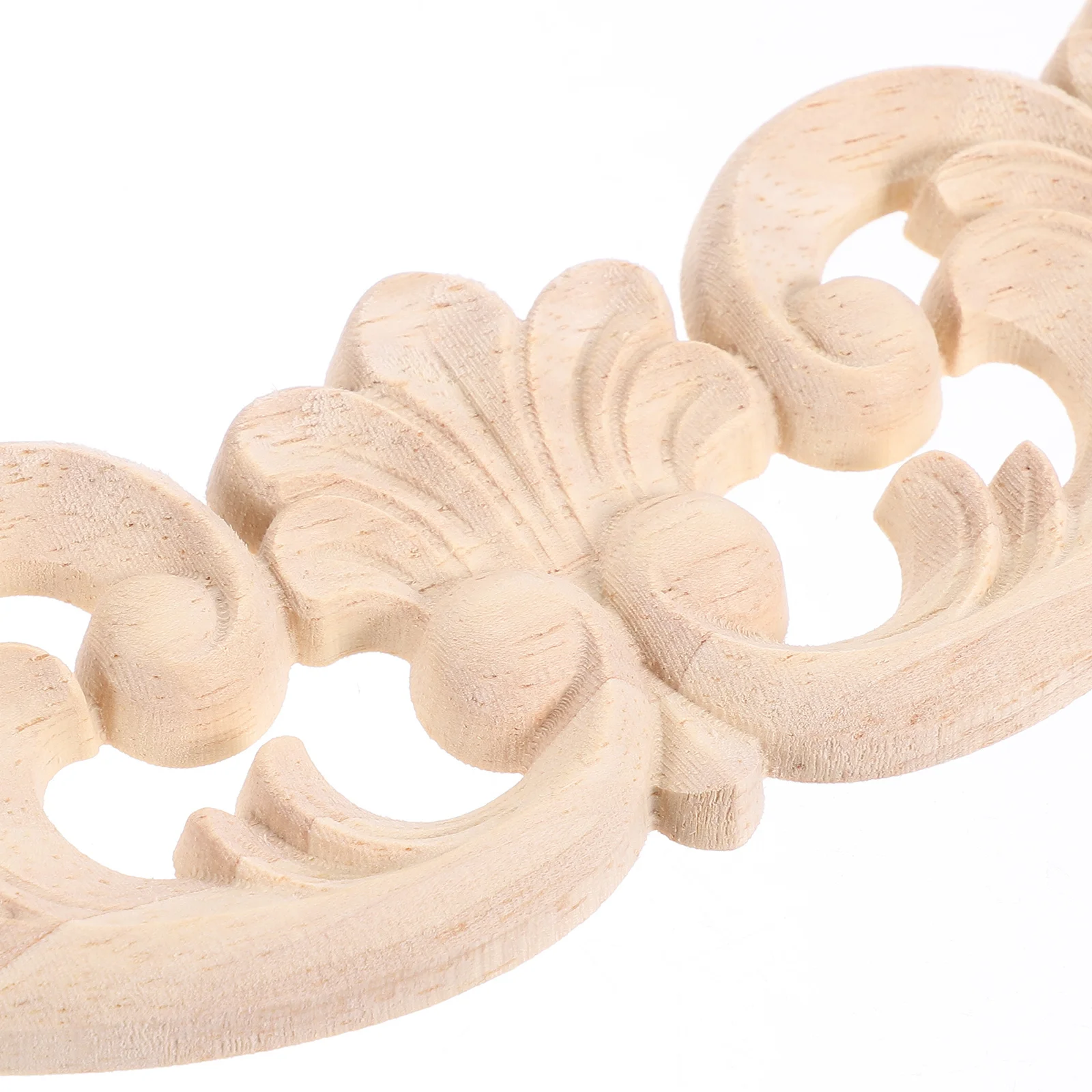 4 قطعة الخشب المنحوت راصعة زين أنيق الزخرفية الخشب الزينة ل خزانة أثاث المنزل زخرفة نحت ملصق مائي DIY بها بنفسك