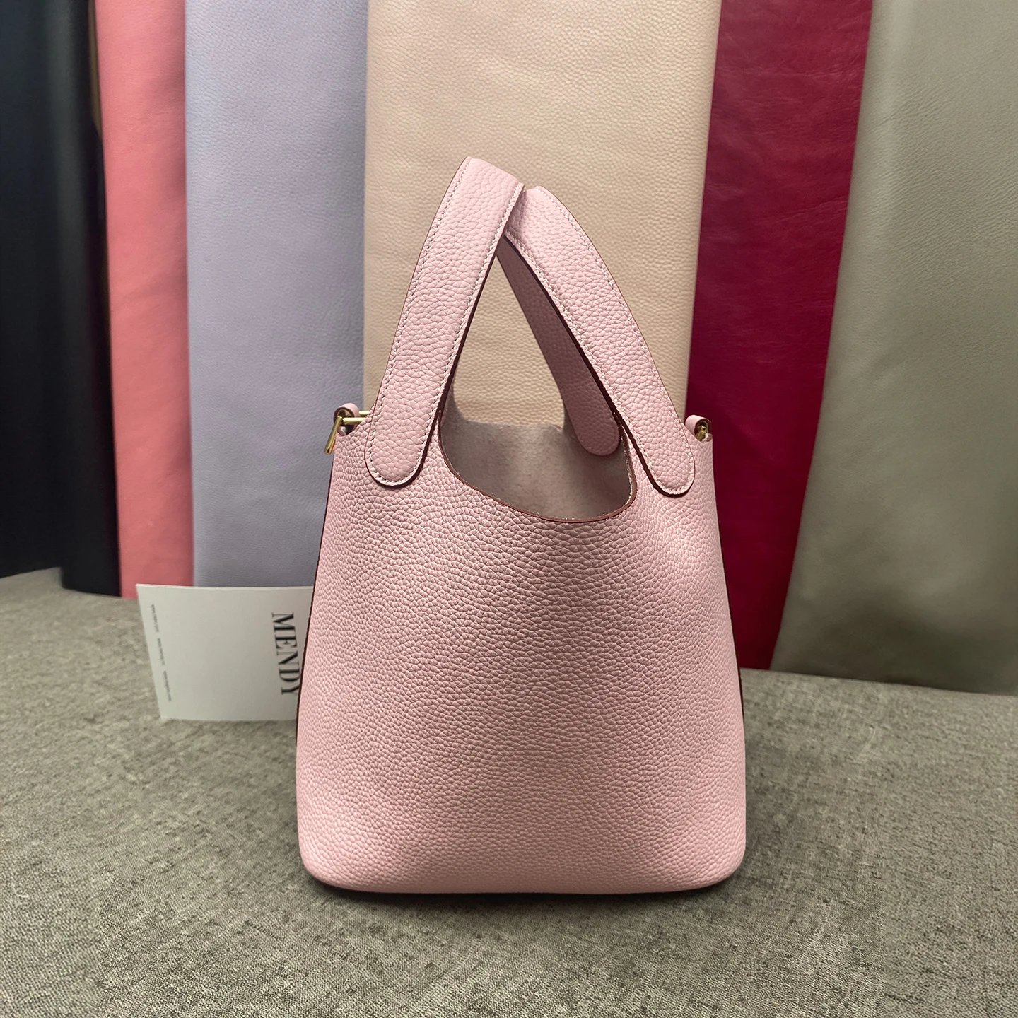 

MENDY Handbag Women Bucket Bags 18 Mini Small Shoulder Bags Crossbody Tote Hip Bag Luxury Designer Bags genuine Leather Quality