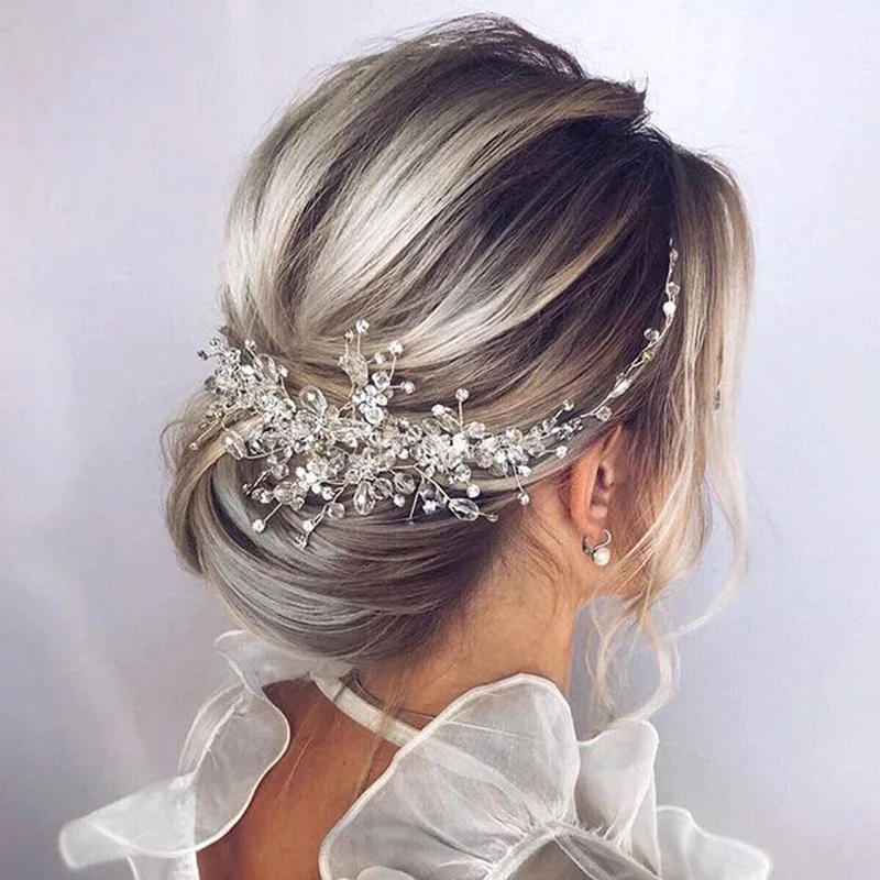 Crystal Wedding Hair Combs Miraculous Women Headbands Accessories Flower Bridal Headpiece Clip Bride Jewelry Gift