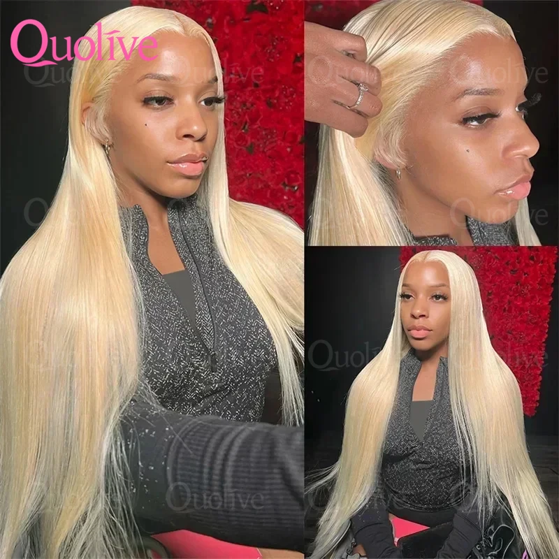 

613 Hd Lace Frontal Wig 13x6 Blonde Straight Human Hair Wig 13x4 Hd Transparent Lace Lace Frontal Wigs For Women Preplucked