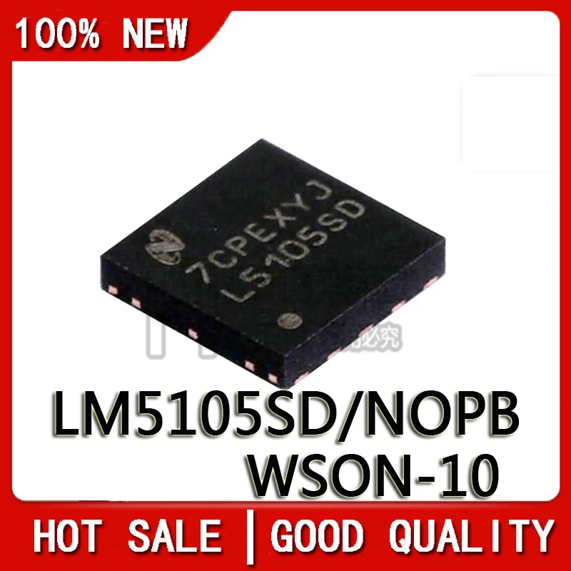 

5PCS/LOT New Original LM5105SD/NOPB Printing L5105SD WSON-10 Chipset