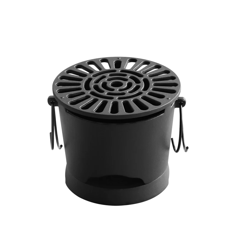 Cast iron oven tea stove household charcoal fire outdoor small oven surrounding stove carbon stove tea maker camping 18cm