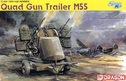 Dragon Models 6421 1/35 Scale Quad Gun Trailer M55 Plastic Model Kit