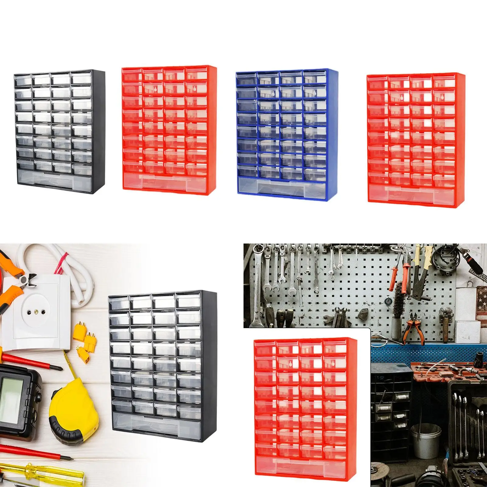 Drawer Storage Cabinet Organizer Home Bathroom Container Garage Organization for Parts Beads Makeup Small Items Scrapbook