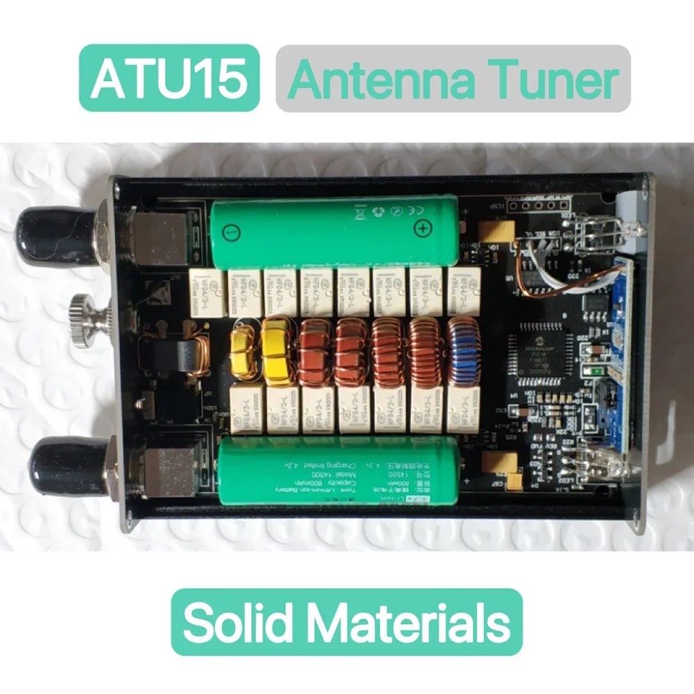 

Коротковолновая антенна ATU-15 Антенный тюнер Встроенный аккумулятор Легкий дизайн Диапазон настройки металлического корпуса