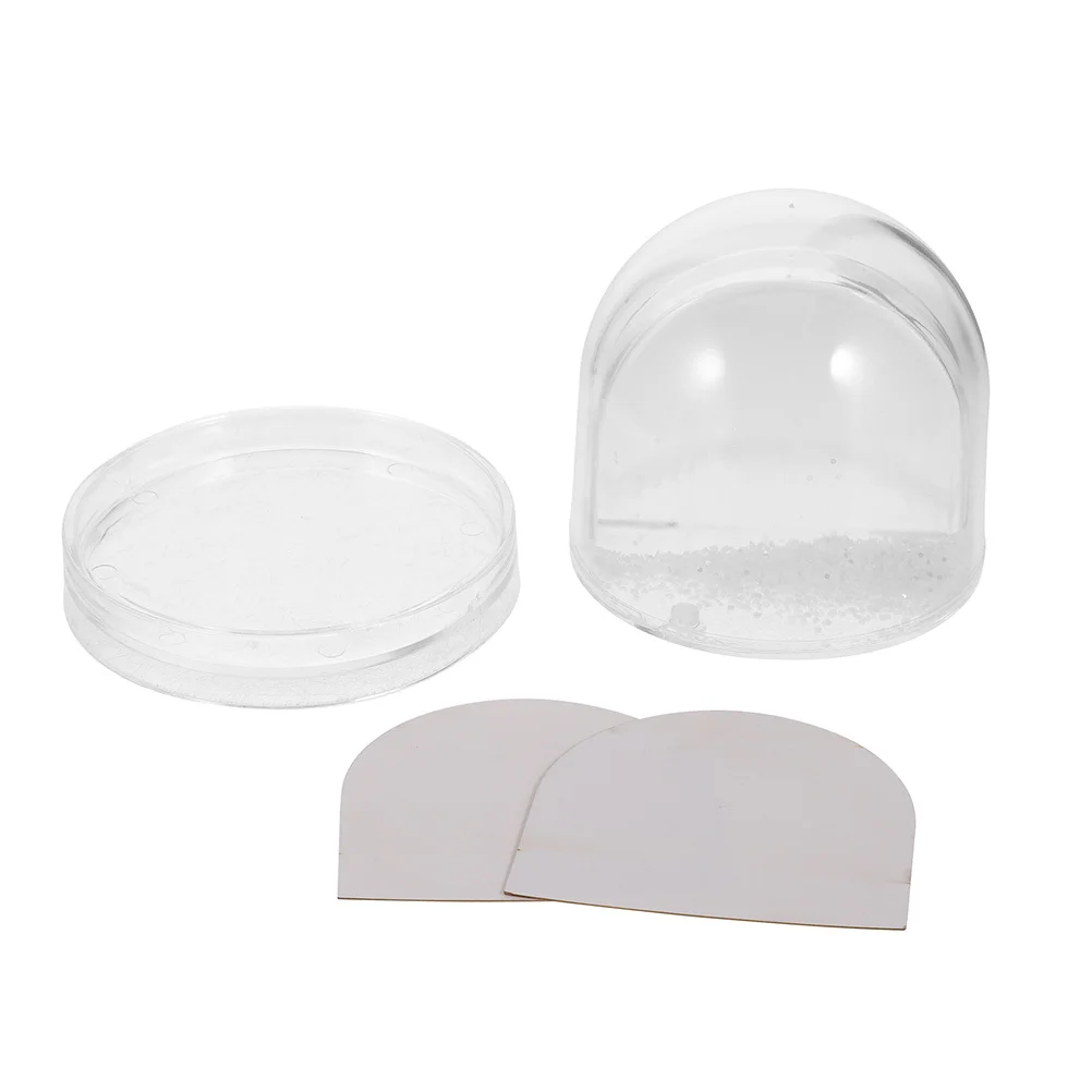 

Picture Ornament Shatterproof Snow Globe Making Kit Blank Clear Mini