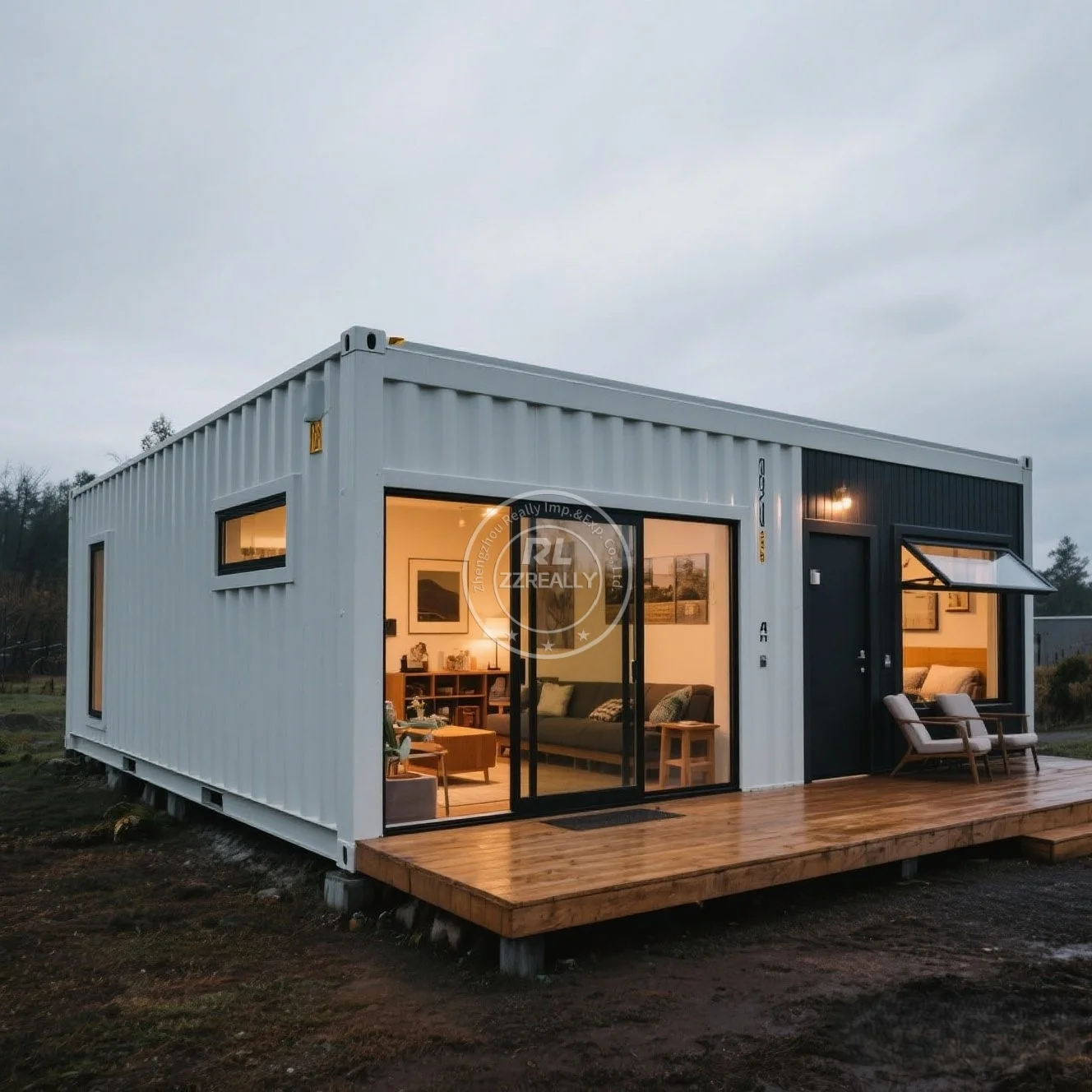 USA Folding Container Home Luxury Portable Office 20Ft Prefab House Container Restaurant  for Family Residency