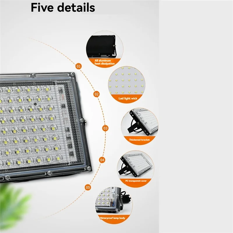 AA63 حار LED كشاف ضوء كفاءة في استخدام الطاقة لؤلؤة نقطة الكاشف أضواء خارجية جدار مصباح الشارع ، إضاءة الحديقة الاتحاد الأوروبي التوصيل C