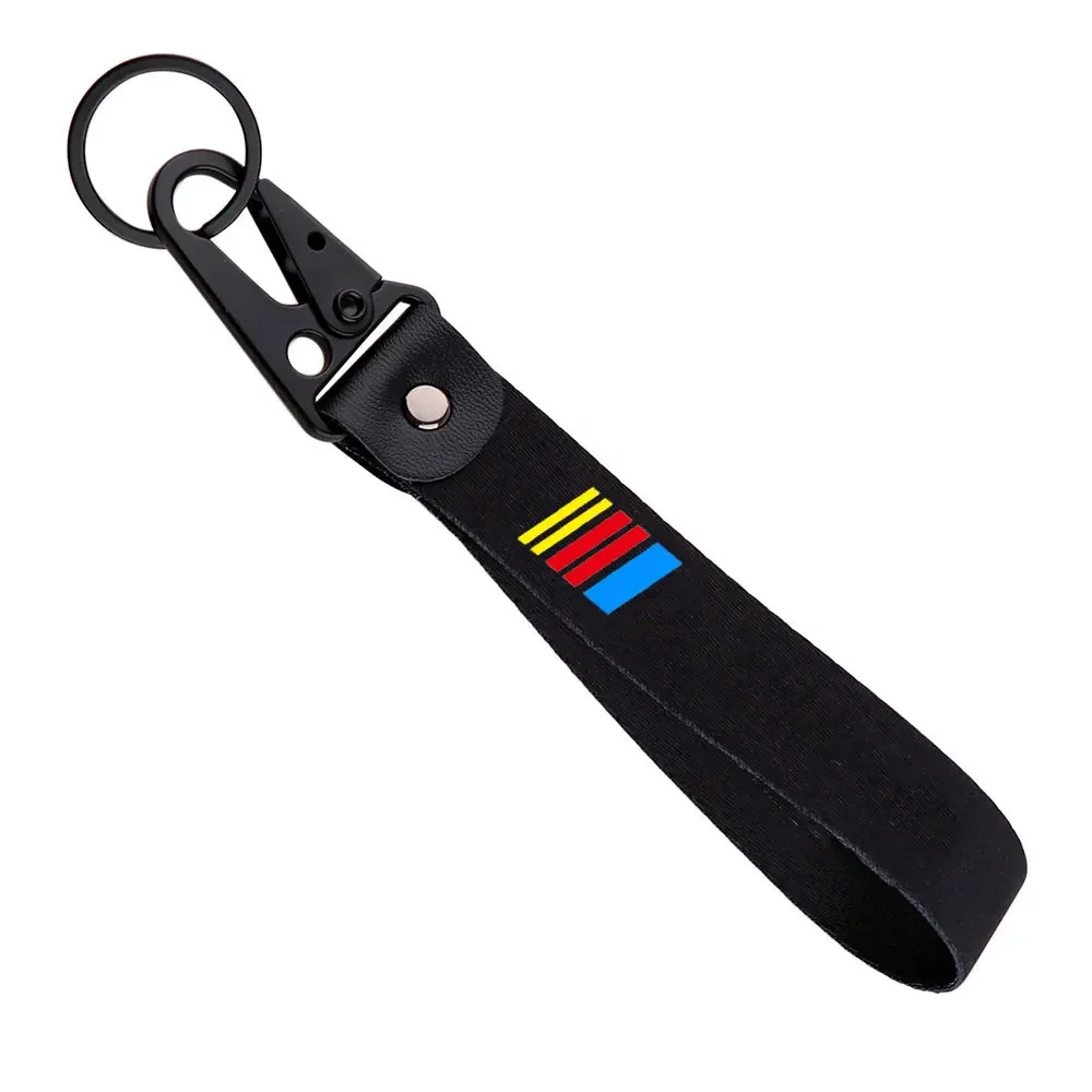 For NASCAR Racing Metal Key Ring Hook Key Chain Hanging Strap Lanyards Wrist strap KeyChain Accessories