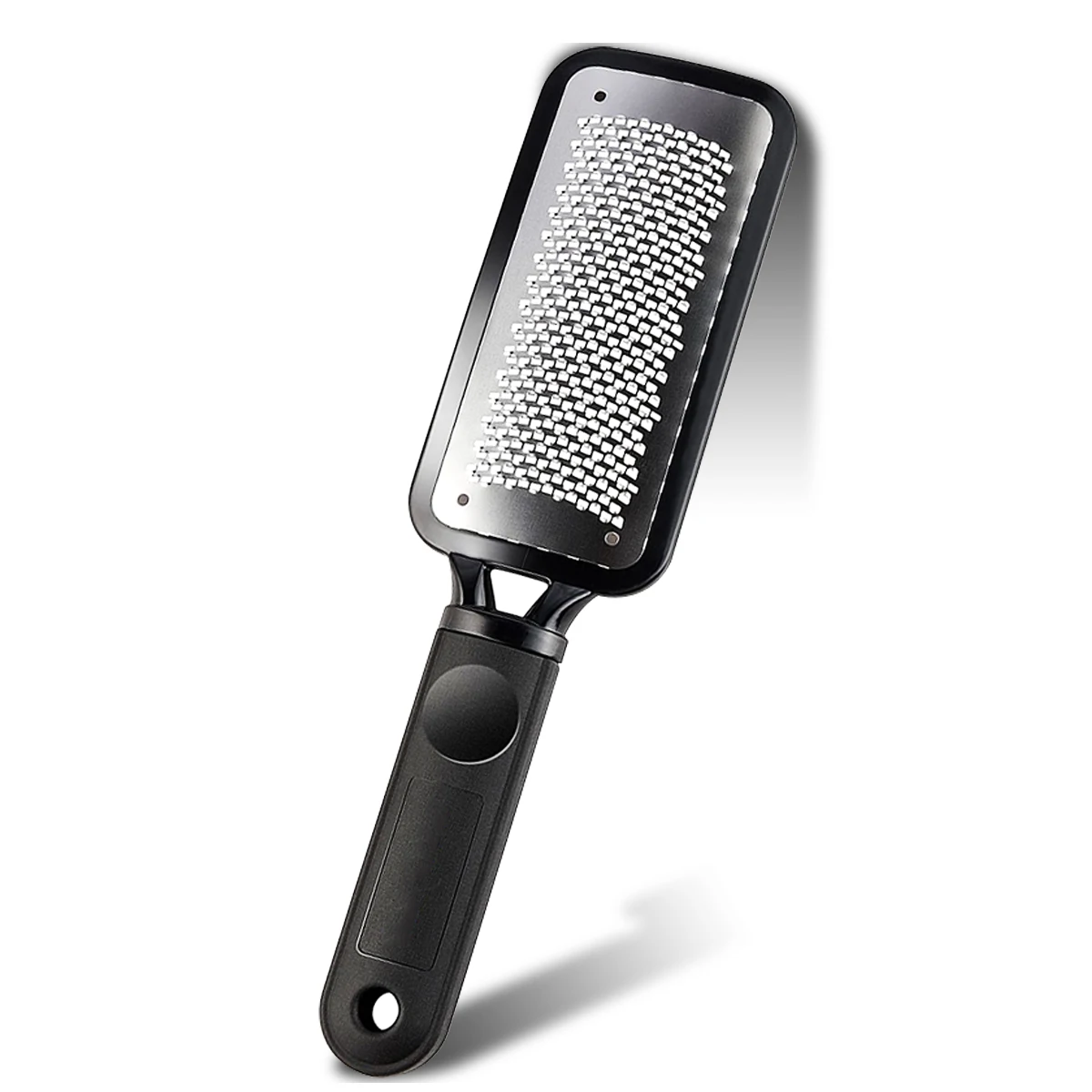 여성용 남성용 발 뒤꿈치 블랙 스크러버 건성 각질 제거 발 스킨 케어 스파 제품 페디큐어 도구 1개