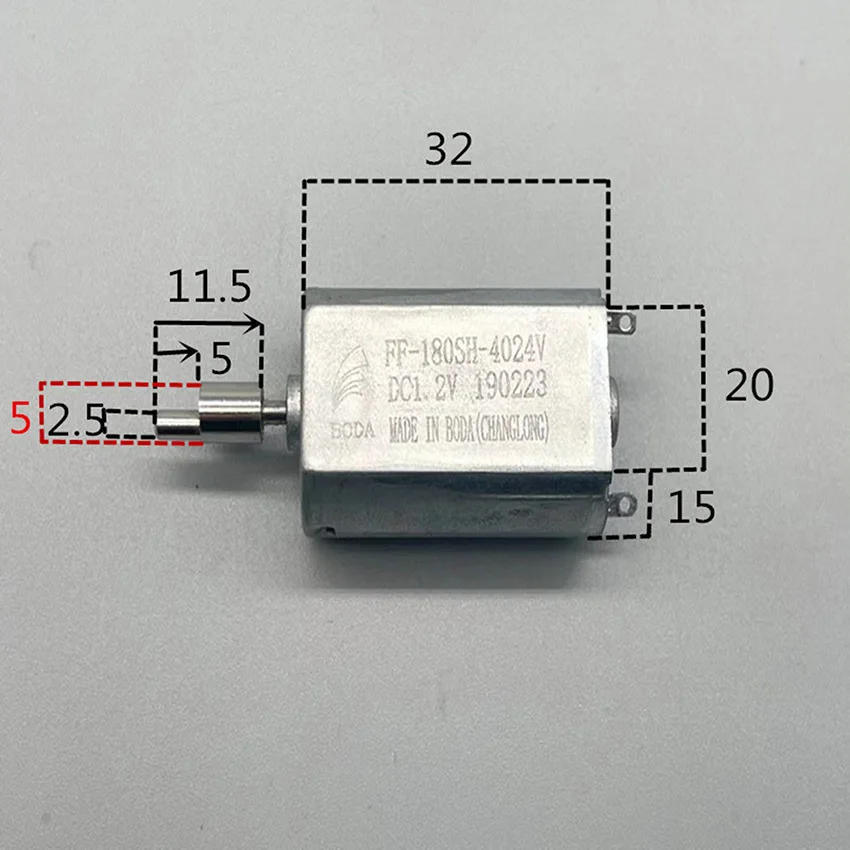 للمنزل الحلاقة تصفيف الشعر مصغرة تيار مستمر 1.2 فولت 2.4 فولت محرك صغير FF-180 موتور نحى عالية الطاقة الملحقات