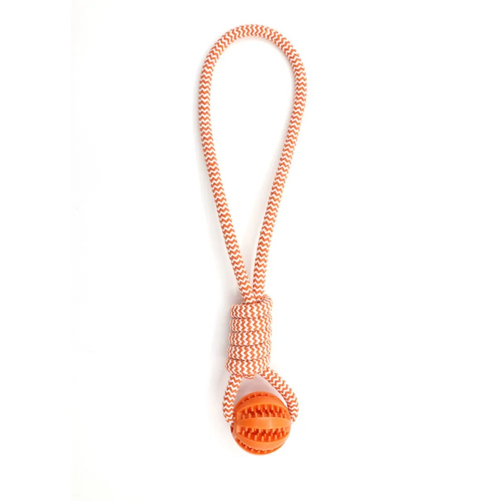 

Bite-resistant Dog Slow Feeder Ball Relieve Boredom Pet Tooth Cleaning Rope Knot Dog Toys Playing Training Dog Chewing Toys Cat