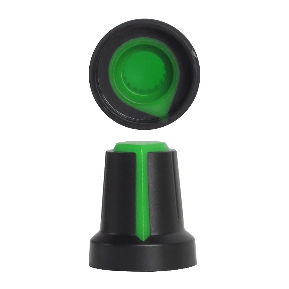 10 шт. WH148 AG2 крышка переключателя потенциометра 15 х17 мм зеленые пластиковые ручки набор ручек сливы