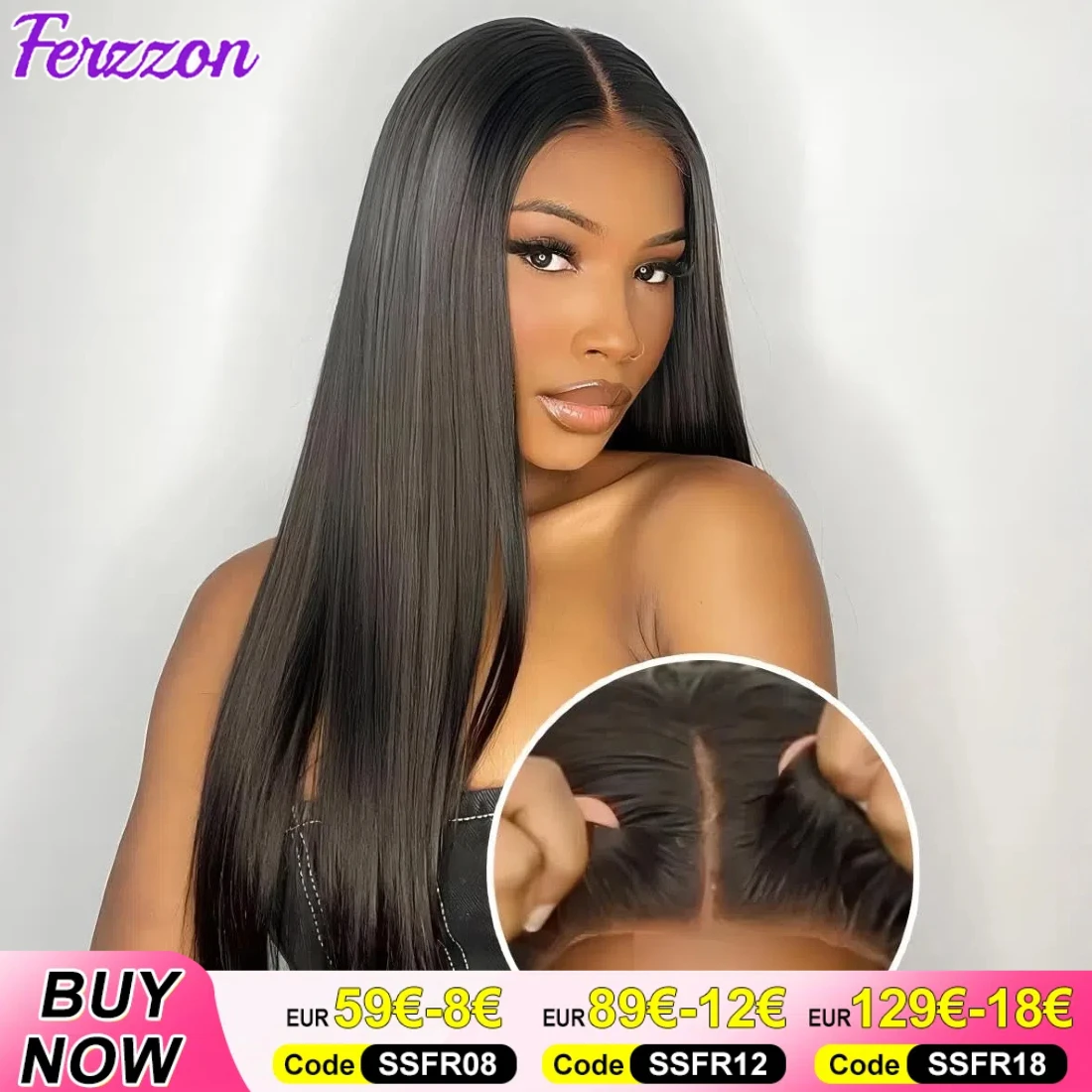 Glueless Human Hair Wigs Pre Plucked Straight Transparent Lace Front Wig Glueless Pre Bleached Knots Human Hair Wigs for Women