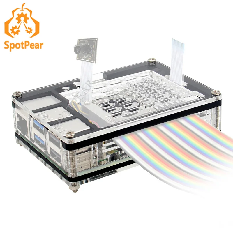 Raspberry Pi 5 Case Acrylic Case 9-layer acrylic case for Pi5